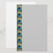 Peacock Eye Stationery Briefpapier (Voorkant / Achterkant)