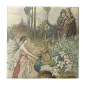 Peacock Faerie Tegeltje (Voorkant)