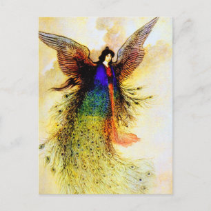 Peacock Fairy Briefkaart