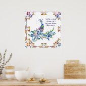 Peacock Faith is Poster (Keuken)