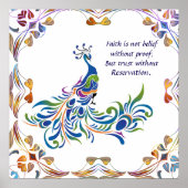 Peacock Faith is Poster (Voorkant)