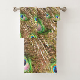 PEACOCK FANCY FEATHERS #2 BAD HANDDOEK