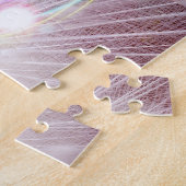 Peacock Fantasy in roze Legpuzzel (Zijkant)