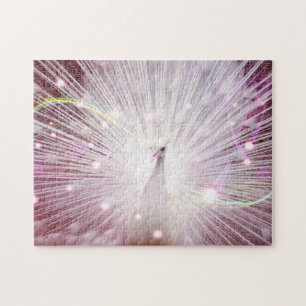 Peacock Fantasy in roze Legpuzzel