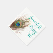 Peacock Feather 30th Birthday Servet (Hoek)