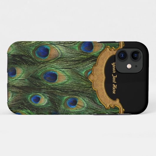 Peacock Feather - Aanpassen Case-Mate iPhone Case (Achterkant (horizontaal))
