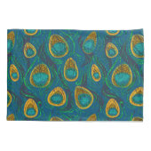 Peacock Feather Abstract Kussensloop (Achterkant)