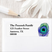 Peacock Feather  adresetiketten Etiket (Insitu)