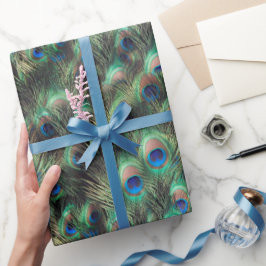  Peacock Feather Animal Print Cadeaupapier