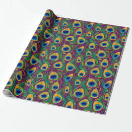 Peacock Feather Animal Print Cadeaupapier