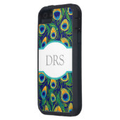 Peacock Feather Animal Print Case-Mate iPhone Case (Achterkant Links)