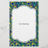 Peacock Feather Animal Print Flyer (Achterkant)