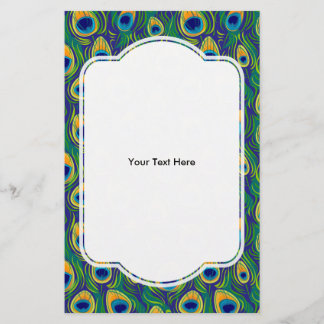 Peacock Feather Animal Print Flyer