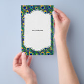 Peacock Feather Animal Print Flyer (Hand)