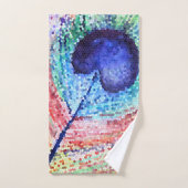 Peacock Feather Art Badkamer Handdoek Set (Handdoek)