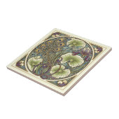 Peacock Feather Art Nouveau Pat#7 ID1193 Tegeltje (Zijkant)