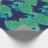 Peacock Feather Art "Peacock lover" Cadeaupapier (Hoek)