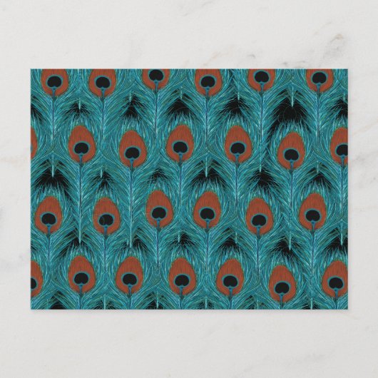 Peacock Feather Art Peacocks Feathers Artwork Briefkaart (Voorkant)