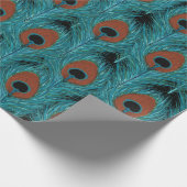 Peacock Feather Art Peacocks Feathers Artwork Cadeaupapier (Hoek)