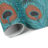 Peacock Feather Art Peacocks Feathers Artwork Cadeaupapier (Rol Hoek)