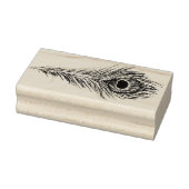 Peacock Feather Art Peacocks Feathers Artwork Rubberstempel (Stempel)