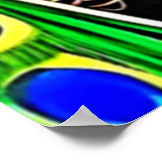 Peacock Feather Art Poster (Hoek)