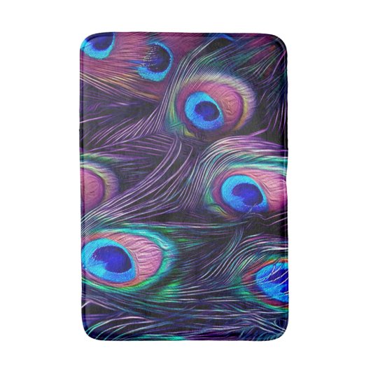 Peacock Feather Badmat (Voorkant Verticaal)