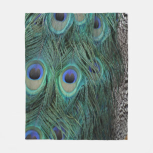 Peacock Feather Blanket Fleece Deken