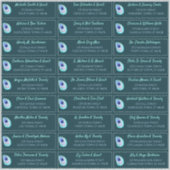 Peacock Feather Blauwgroen Modern Wedding Guest Ad Sticker (Voorkant)