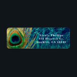 Peacock Feather Blue Blauwgroen Gold Boho Invitati Etiket<br><div class="desc">Peacock Feather Blue Blauwgroen Gold Boho Invitation Labels. Pas aan met om het even welke tekst. Overeenkomende objecten beschikbaar.</div>