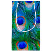 Peacock Feather Blue Klein Cadeauzakje (Voorkant)