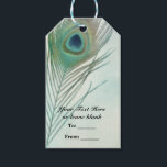 Peacock Feather Boho Chic Waterverf Custom Party Cadeaulabel<br><div class="desc">Peacock Feather Boho Chic Waterverf Custom Party Gift Label. Pas aan op de manier die u wilt. Overeenkomende items beschikbaar.</div>