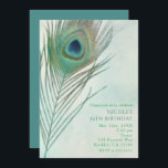 Peacock Feather Boho Chic Waterverf Invitations Kaart<br><div class="desc">Peacock Feather Boho Chic Waterverf Invitations. Aanpassen voor elke gebeurtenis.</div>