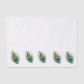 Peacock feather bordered tissue paper tissuepapier (Voorkant)