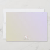 Peacock Feather Bridal Shower Uitnodiging (Achterkant)