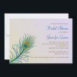 Peacock Feather Bridal Shower Uitnodiging<br><div class="desc">Subtiel in de schaduw en een verbluffende, eenduidige veer creëer dit prachtige ontwerp dat perfect is als een Bridal Shower-uitnodiging. De kaart is eenvoudig aan te passen met uw tekst, lettertype, lettertypekleur en keuze uit zes papiertypen. Niet precies wat je zoekt? Al onze producten kunnen zonder extra kosten op maat...</div>
