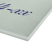 Peacock Feather Bride en Groom Cutting Board Snijplank (Hoek)