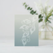 Peacock Feather Briefkaart (Staand voorkant)