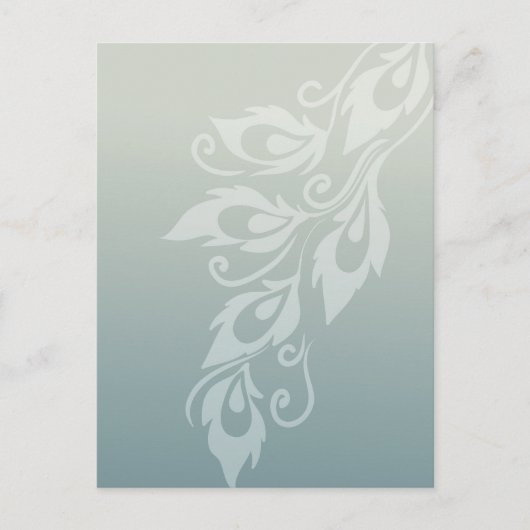 Peacock Feather Briefkaart (Voorkant)