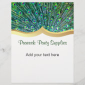 Peacock Feather Business Flyer (Voorkant)