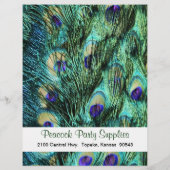 Peacock Feather Business Flyer (Achterkant)