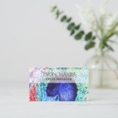 Peacock Feather Business Kaart Visitekaartje (Staand voorkant)