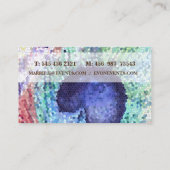 Peacock Feather Business Kaart Visitekaartje (Achterkant)