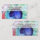 Peacock Feather Business Kaart Visitekaartje (Voorkant / Achterkant)