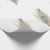 Peacock Feather Cadeaupapier (Hoek)