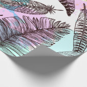 Peacock Feather Cadeaupapier (Hoek)