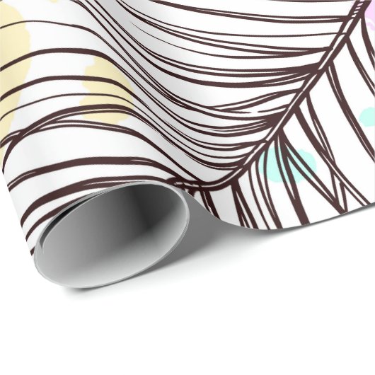 Peacock Feather Cadeaupapier (Rol Hoek)