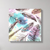 Peacock Feather Canvas Afdruk (Voorkant)