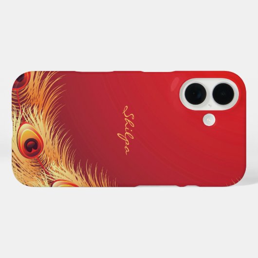 Peacock Feather Case-Mate iPhone Case (Achterkant (horizontaal))