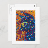 Peacock Feather Cat, Louis Wain Briefkaart (Voorkant / Achterkant)